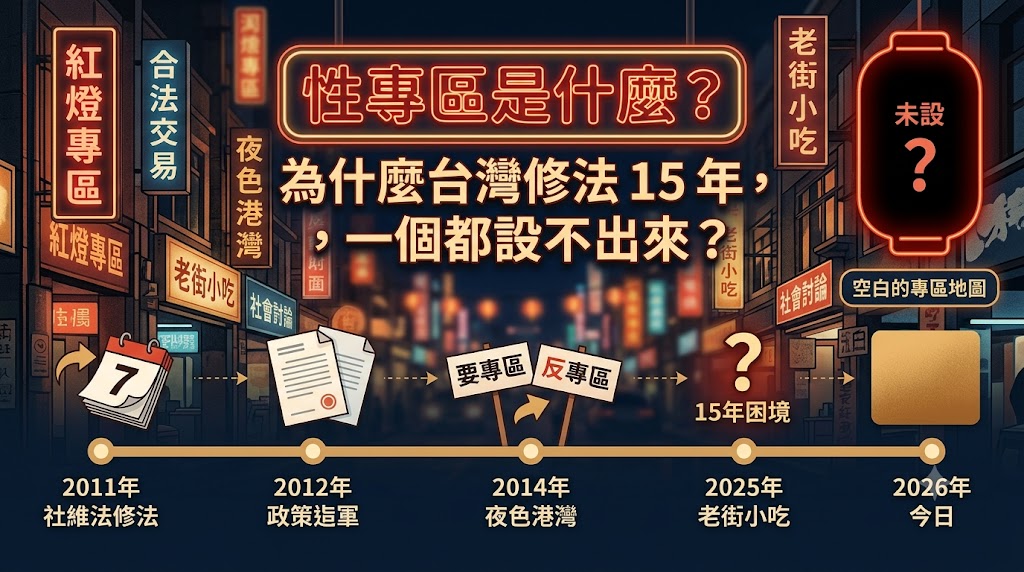 性專區是什麼?為什麼台灣修法 15 年,一個都設不出來?