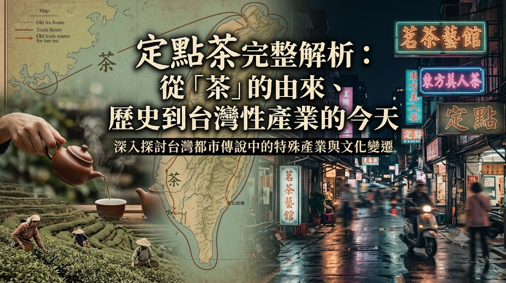 定點茶完整解析:從「茶」的由來、歷史到台灣性產業的今天