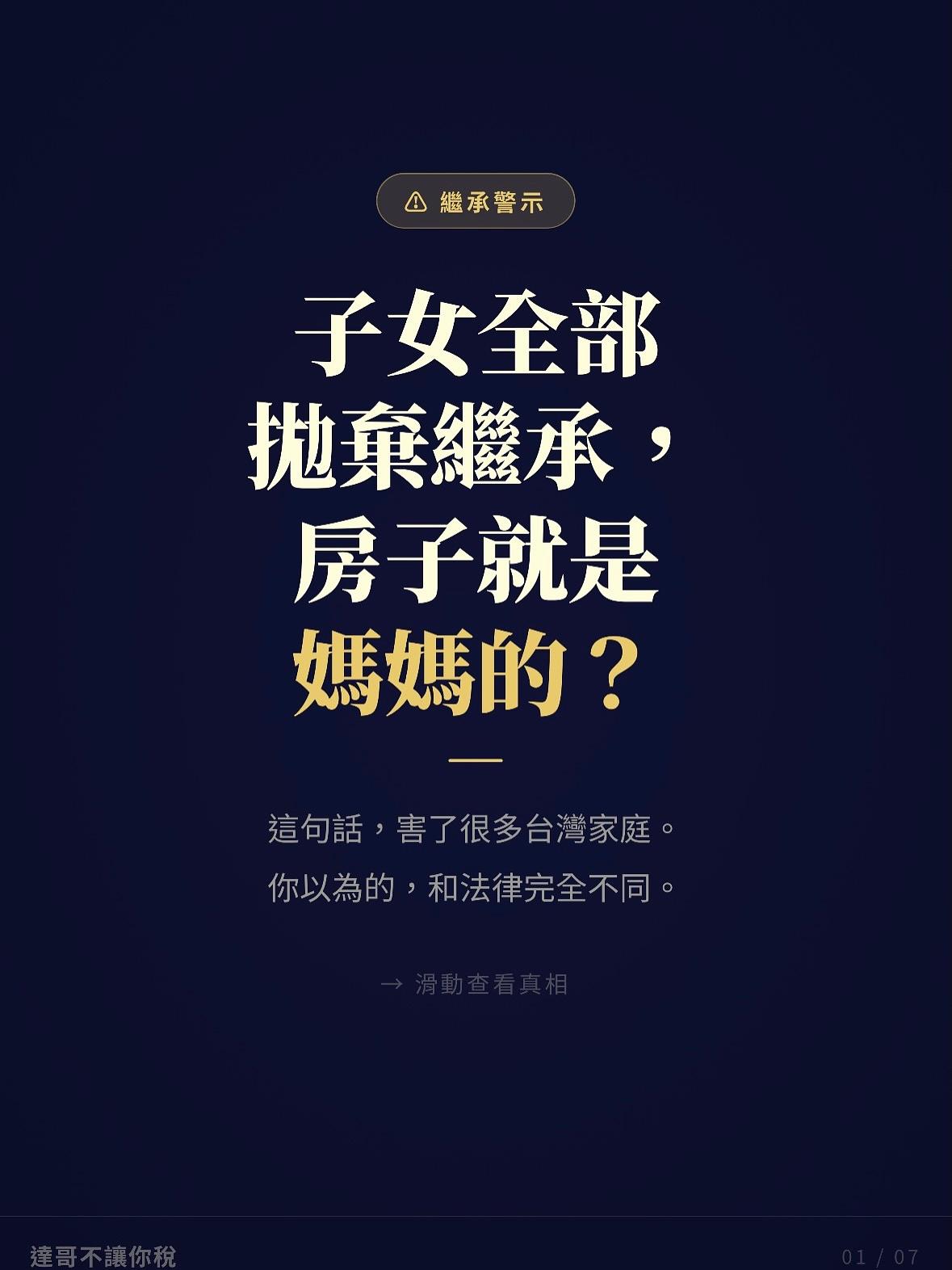 子女全部拋棄繼承，房子就是媽媽的了