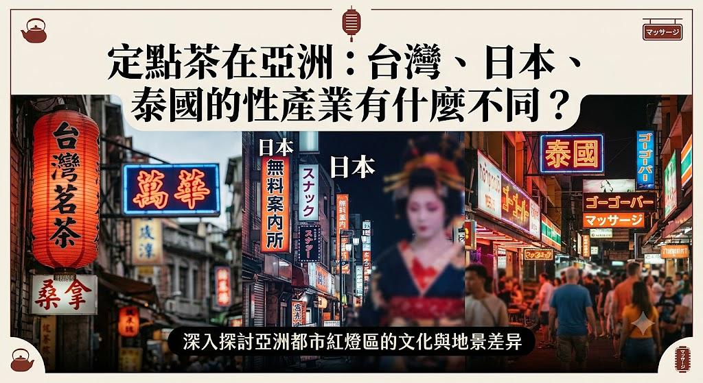 定點茶在亞洲:台灣、日本、泰國的性產業有什麼不同?