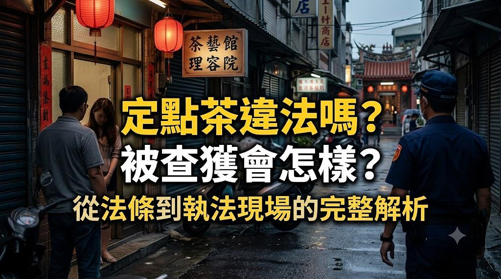 定點茶違法嗎?被查獲會怎樣?從法條到執法現場的完整解析