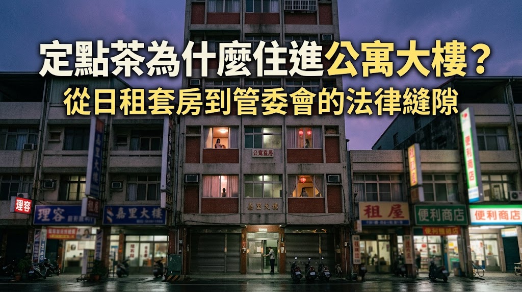 定點茶為什麼住進公寓大樓?從日租套房到管委會的法律縫隙