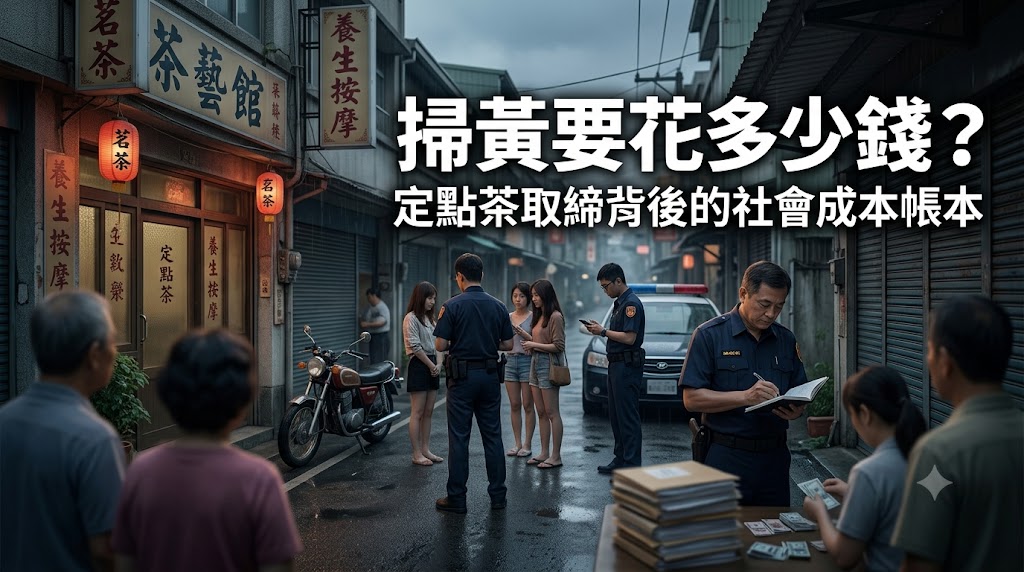 掃黃要花多少錢?定點茶取締背後的社會成本帳本