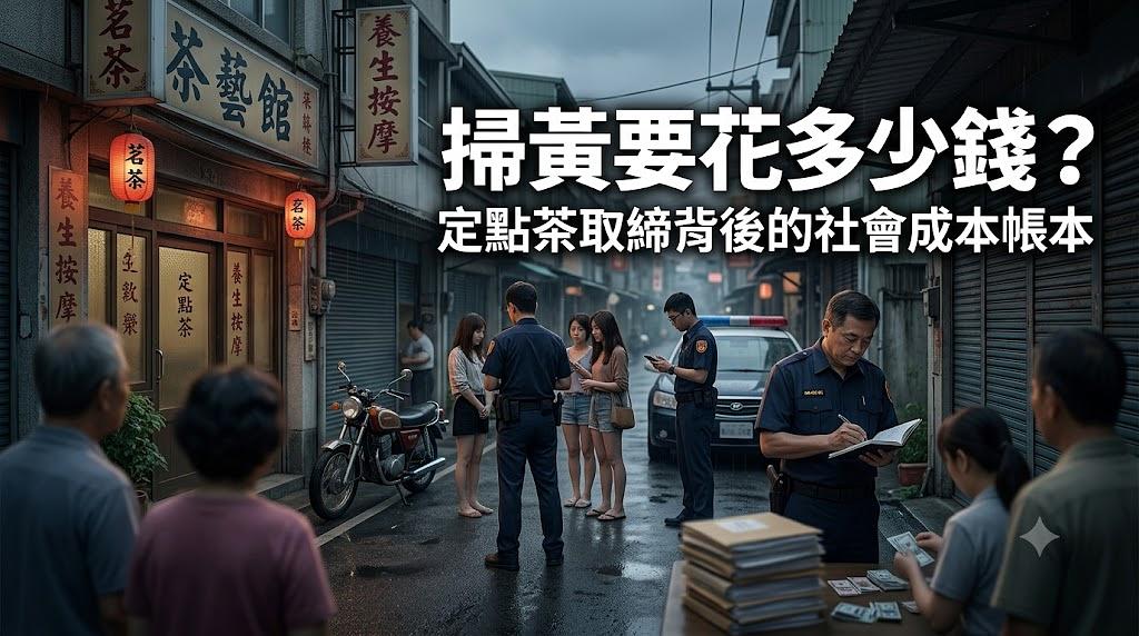 掃黃要花多少錢?定點茶取締背後的社會成本帳本