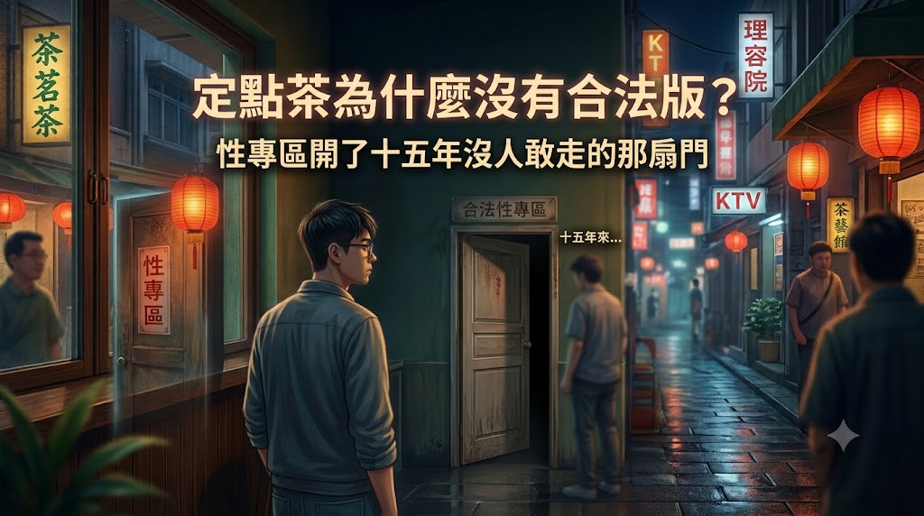 定點茶為什麼沒有合法版?性專區開了十五年沒人敢走的那扇門