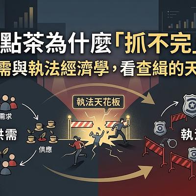 定點茶為什麼「抓不完」？從供需與執法經濟學，看查緝的天花板