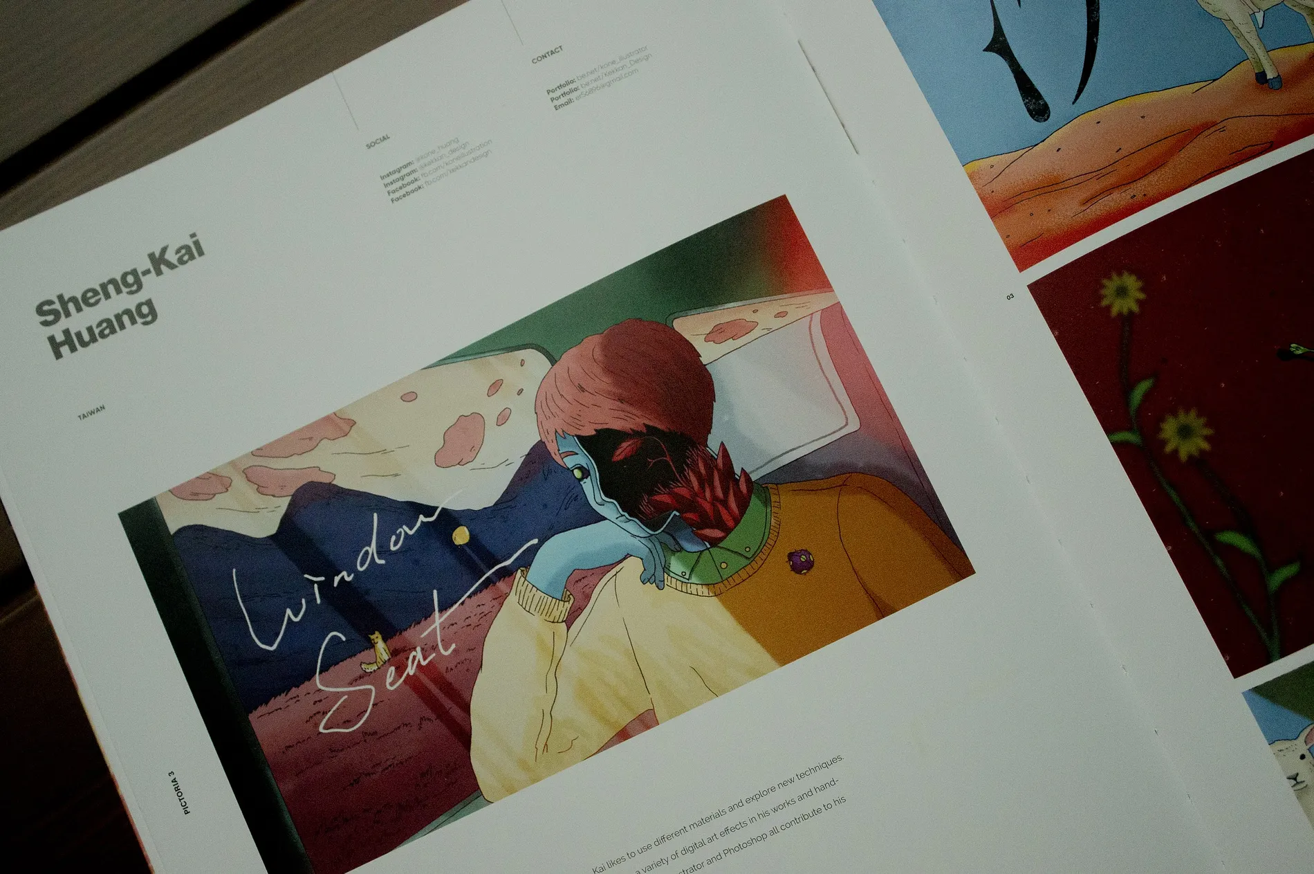 插畫作品收錄《PICTORIA 3》國際插畫年鑑 4