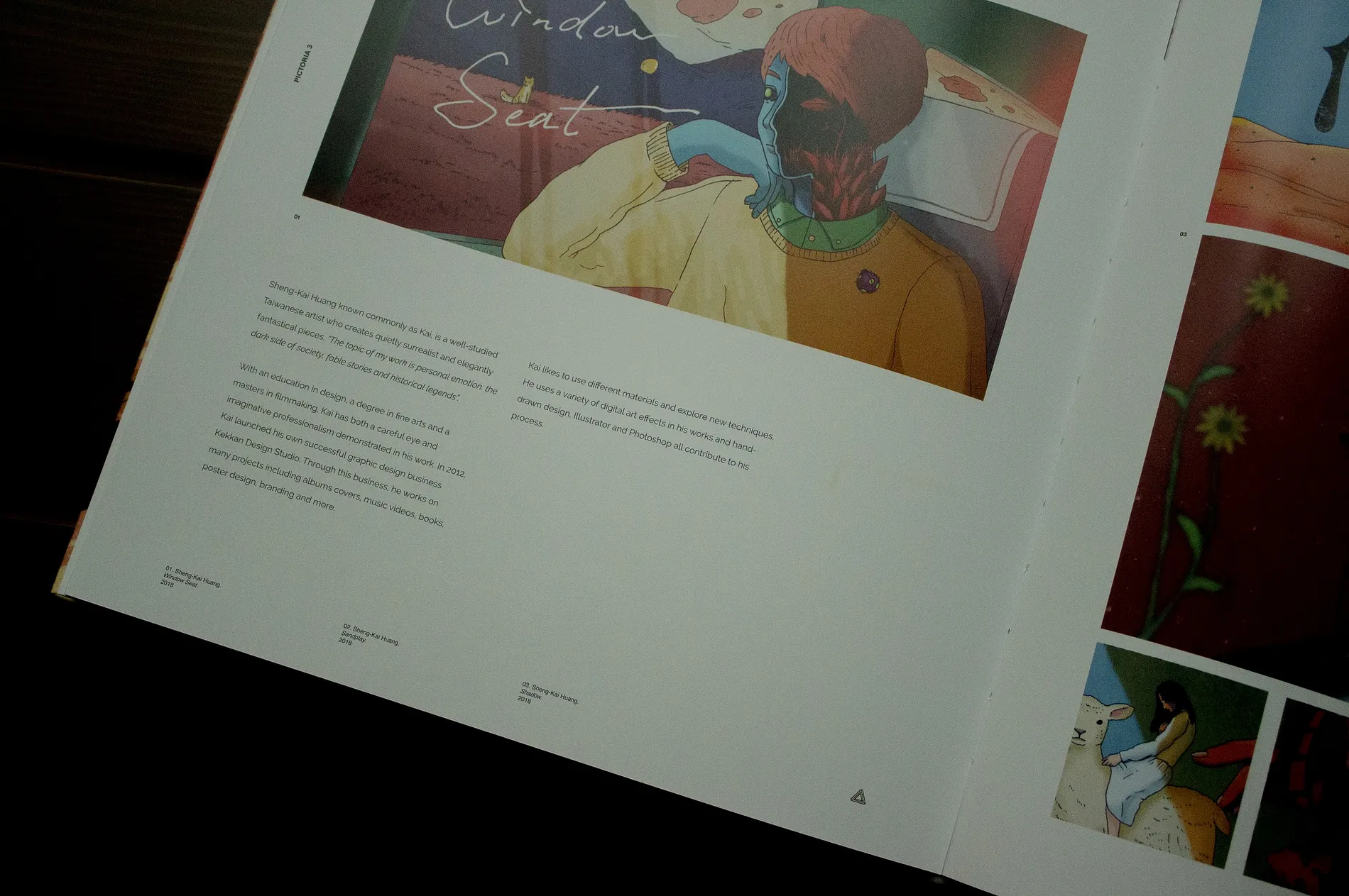 插畫作品收錄《PICTORIA 3》國際插畫年鑑 5