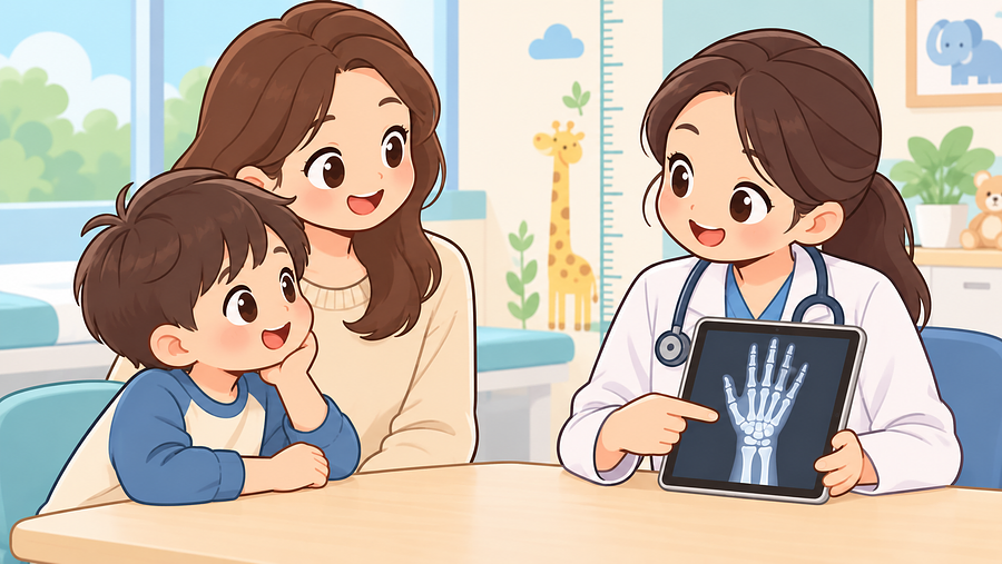 孩子長得快或慢？骨齡 X 光怎麼拍、和實際年齡不同代表什麼