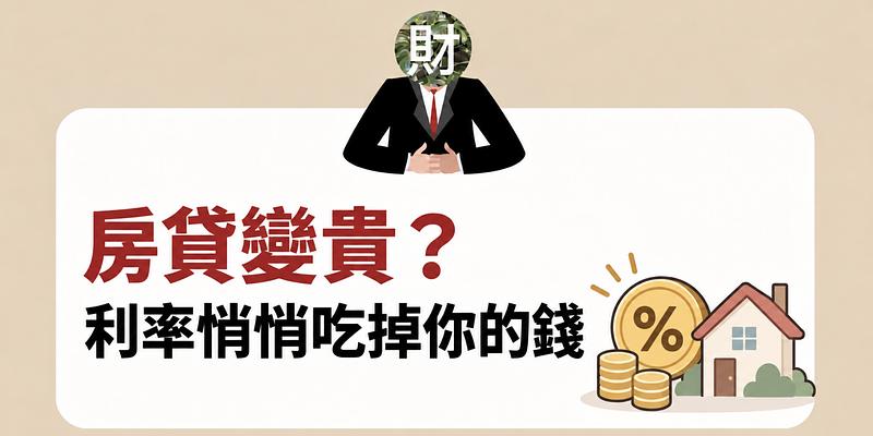 房貸變貴、股市下殺？利率如何悄悄吃掉你的錢