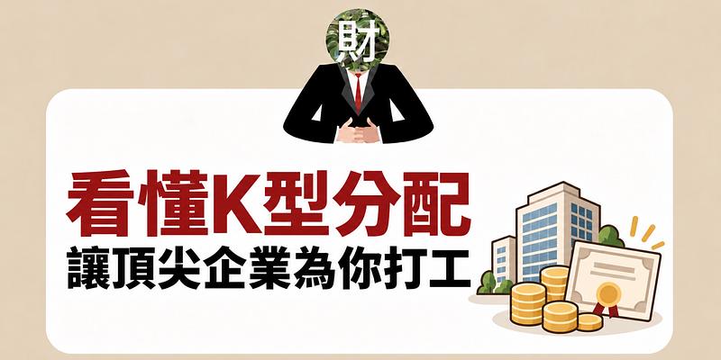看懂 K 型分配：讓頂尖企業為你打工，小資族穩穩向上走