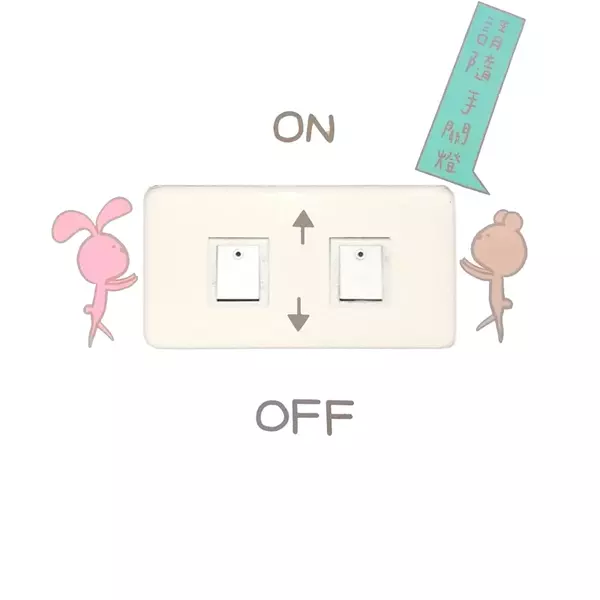 隨手關燈 電燈開關貼