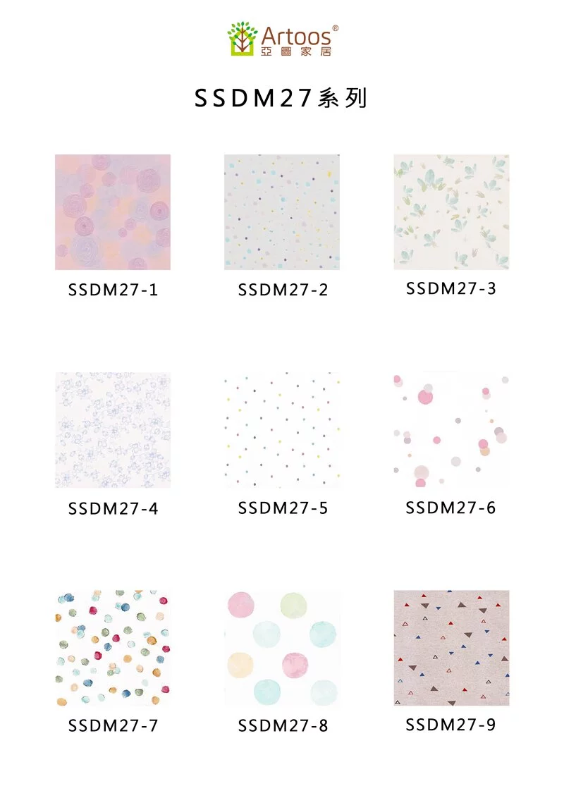SSDM27(童趣波點風)-MIT擬瓷感正方形花磚貼/廚房防油貼/地板裝飾貼/傢俱翻新貼皮(單片入)