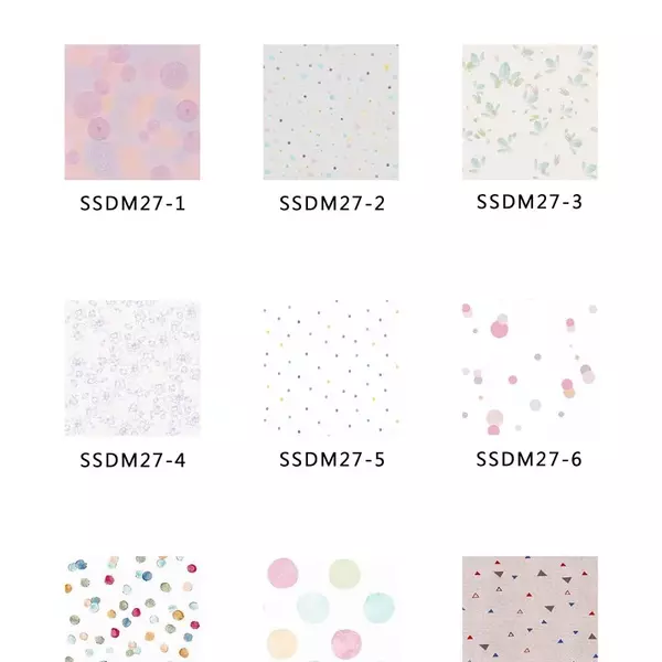 SSDM27(童趣波點風)-MIT擬瓷感正方形花磚貼/廚房防油貼/地板裝飾貼/傢俱翻新貼皮(單片入)