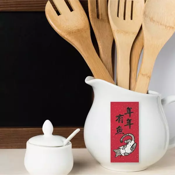 貓咪吉祥話裝飾貼