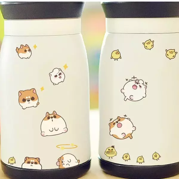 柴犬隨意貼-阿瓦與小鴨