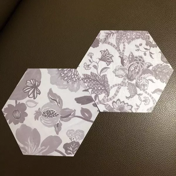 HHQP20(復古精緻水泥花磚系)-MIT擬瓷感六角花磚貼/廚房防油貼/地板裝飾貼/傢俱翻新貼皮(單片入)
