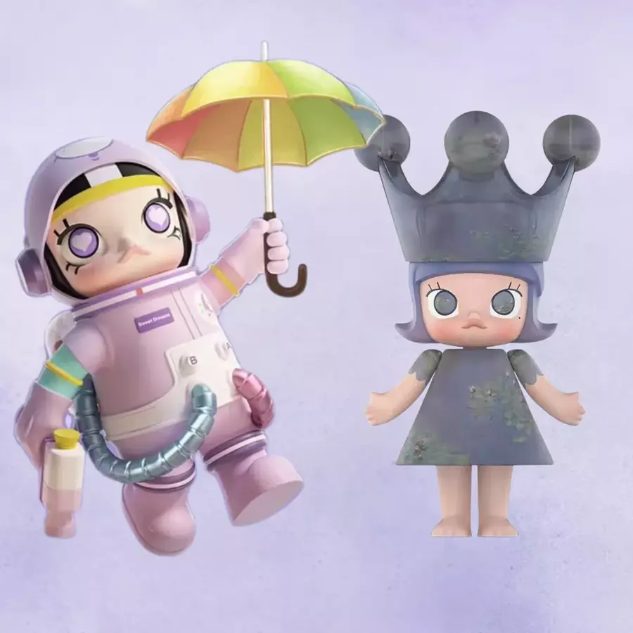 1000%挑戰 泡泡瑪特 Molly 莫內睡蓮公主 + 甜夢熊 1000% & 400% 系列收藏