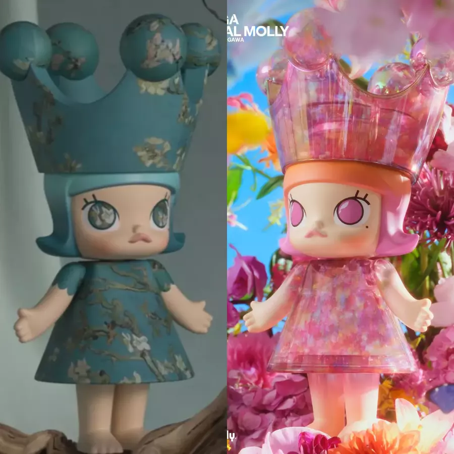 1000%集合 泡泡瑪特 MOLLY 蜷川公主1000% + 杏花公主1000% 全新未拆