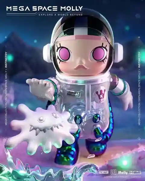 1000%挑戰《泡泡瑪特》 Molly 大久保 1000% + 蒙口1000%