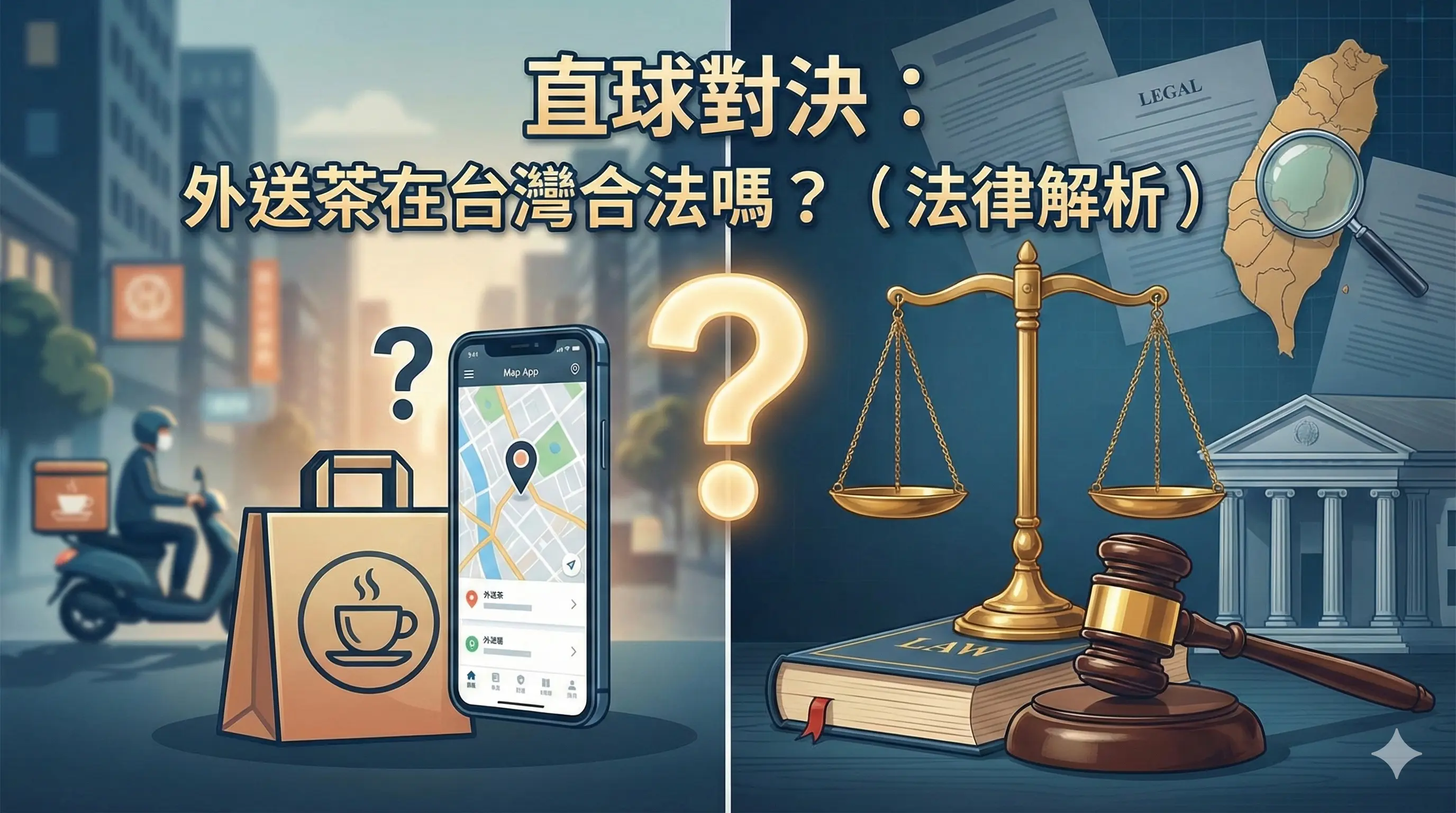 直球對決：外送茶在台灣合法嗎？（法律解析）