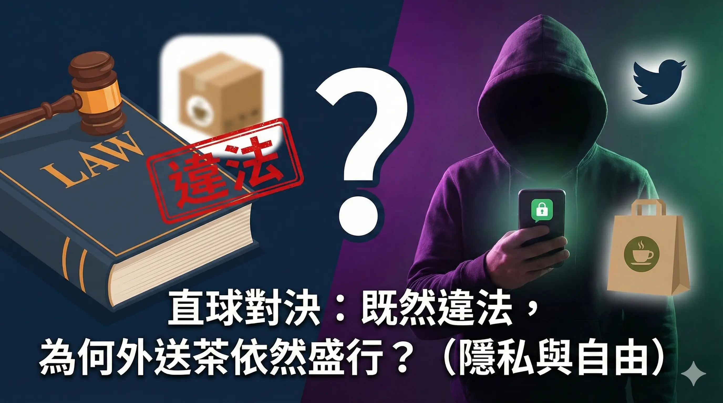 既然違法，為何外送茶依然盛行？（隱私與自由）