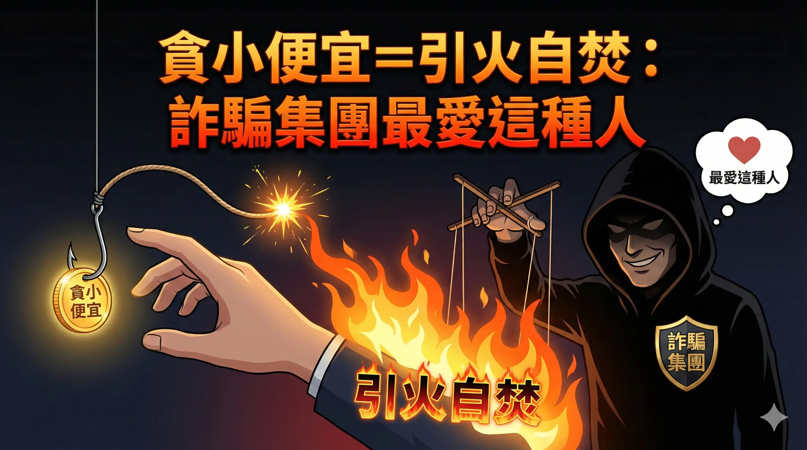 貪小便宜＝引火自焚：詐騙集團最愛這種人