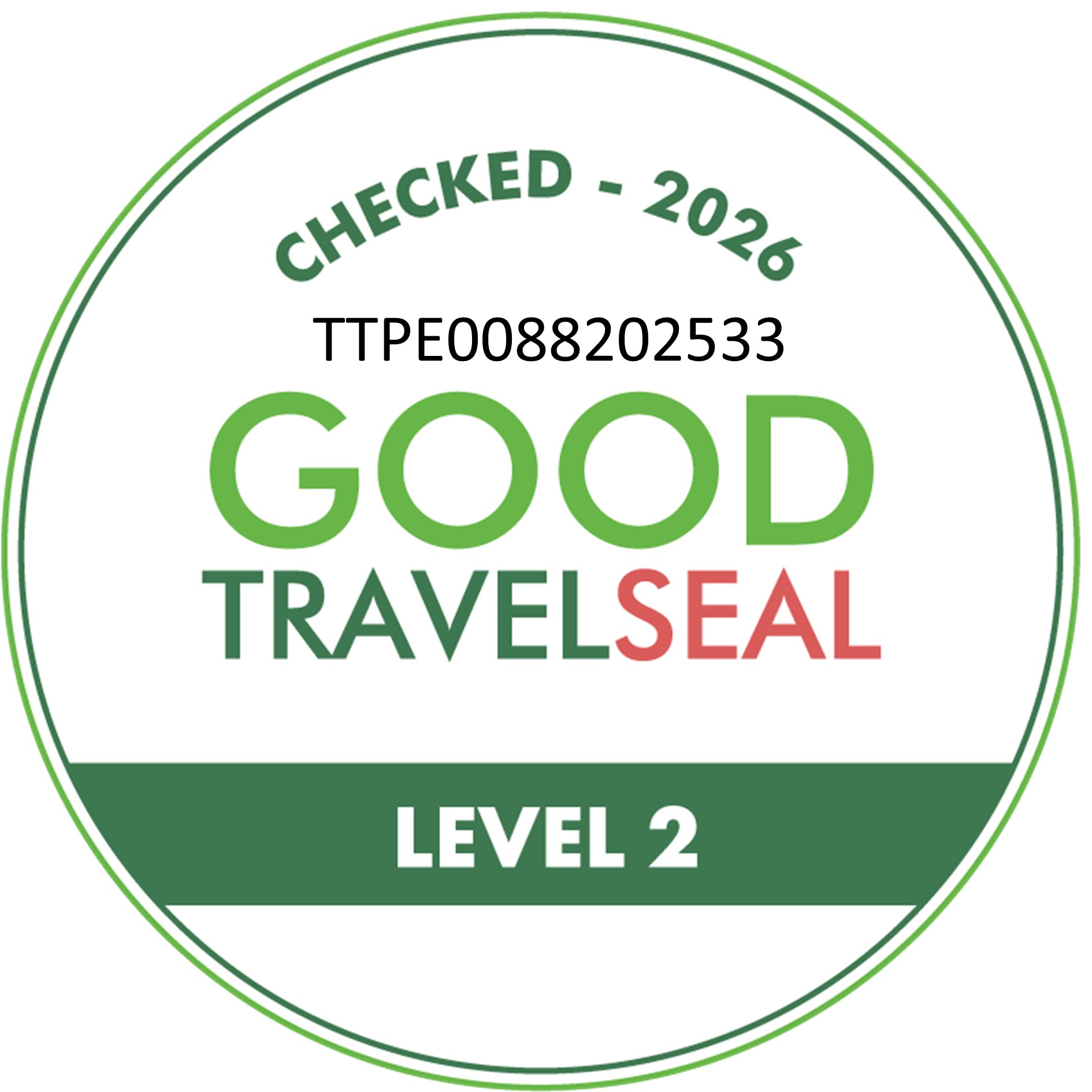 Green Travel Seal Level 2 徽章