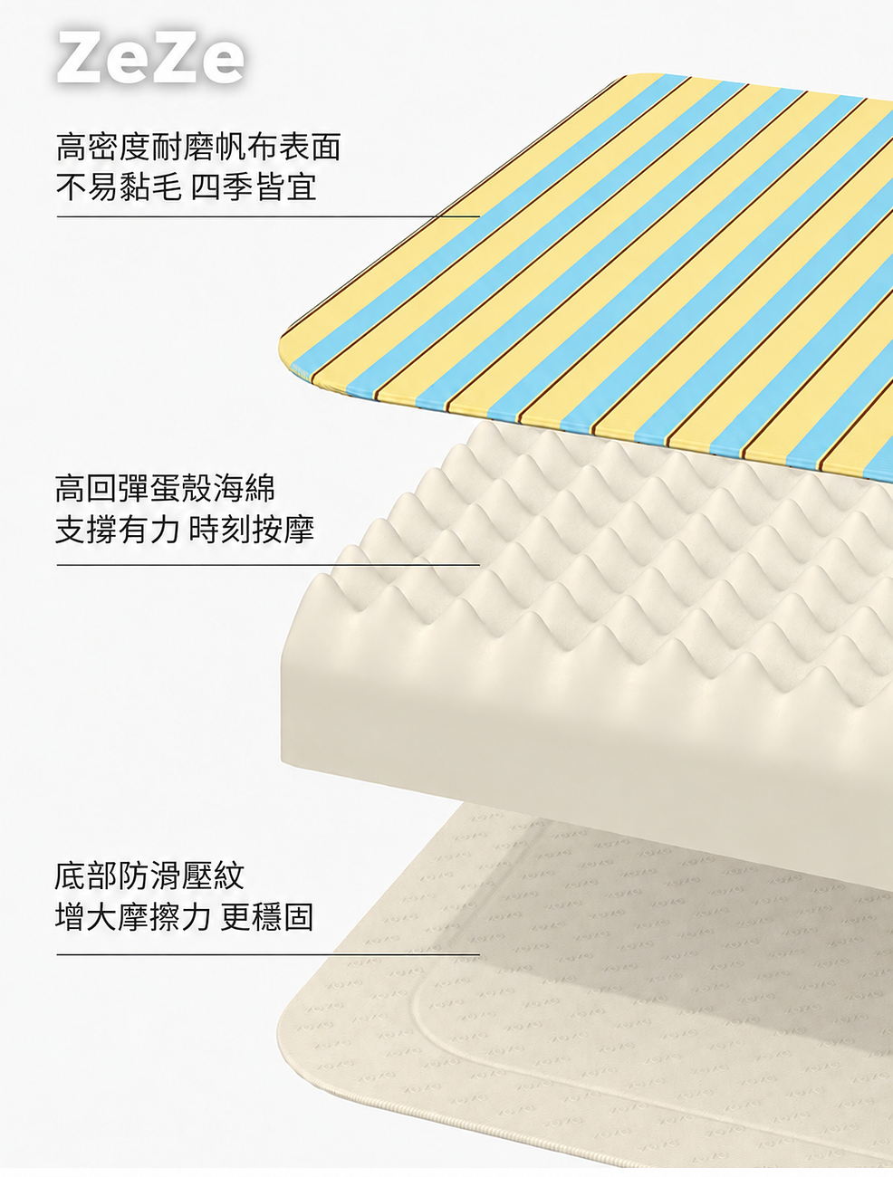 【ZEZE】夾心寵物沙發床 圖 2