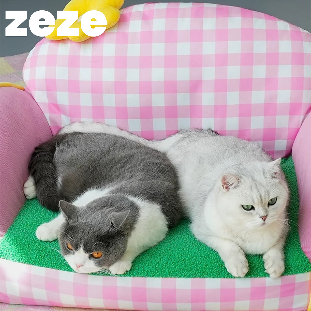 【ZEZE】春日花花寵物沙發 圖 5