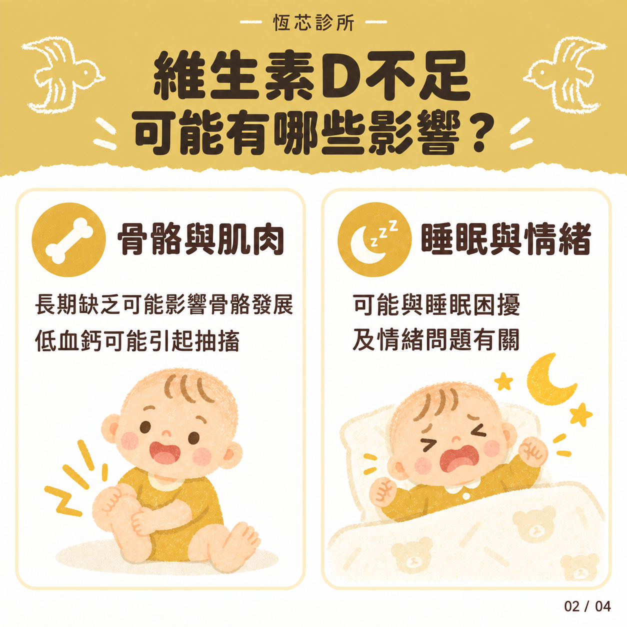 維生素 D 不足的可能影響