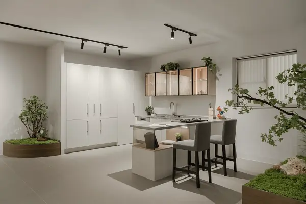 蕃茄廚具展示間：光感餐廚