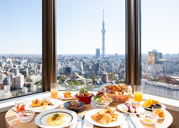 淺草豪景飯店景觀早餐與晴空塔