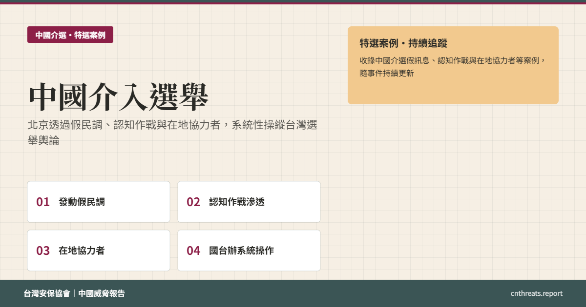 中國介入選舉